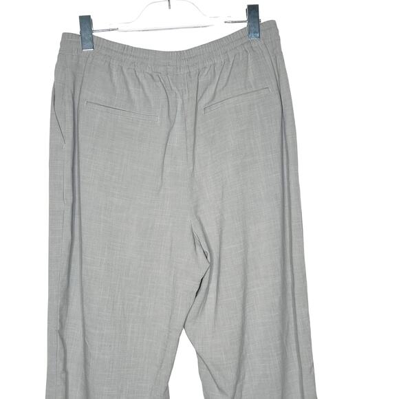 EXPRESS High Rise Jogger Pants Relaxed Fit Elastic Waist Drawstring Gray Size L - Picture 4 of 9